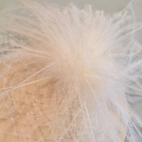 NWOT fascinator w/ veil and feathers